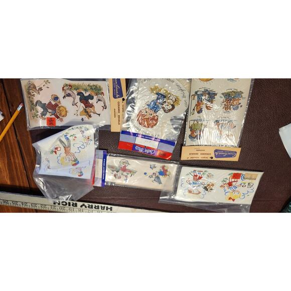 NOS 70's Vtg Ceramic Decals 7 Sets‎ Kids - Picture 1 of 8